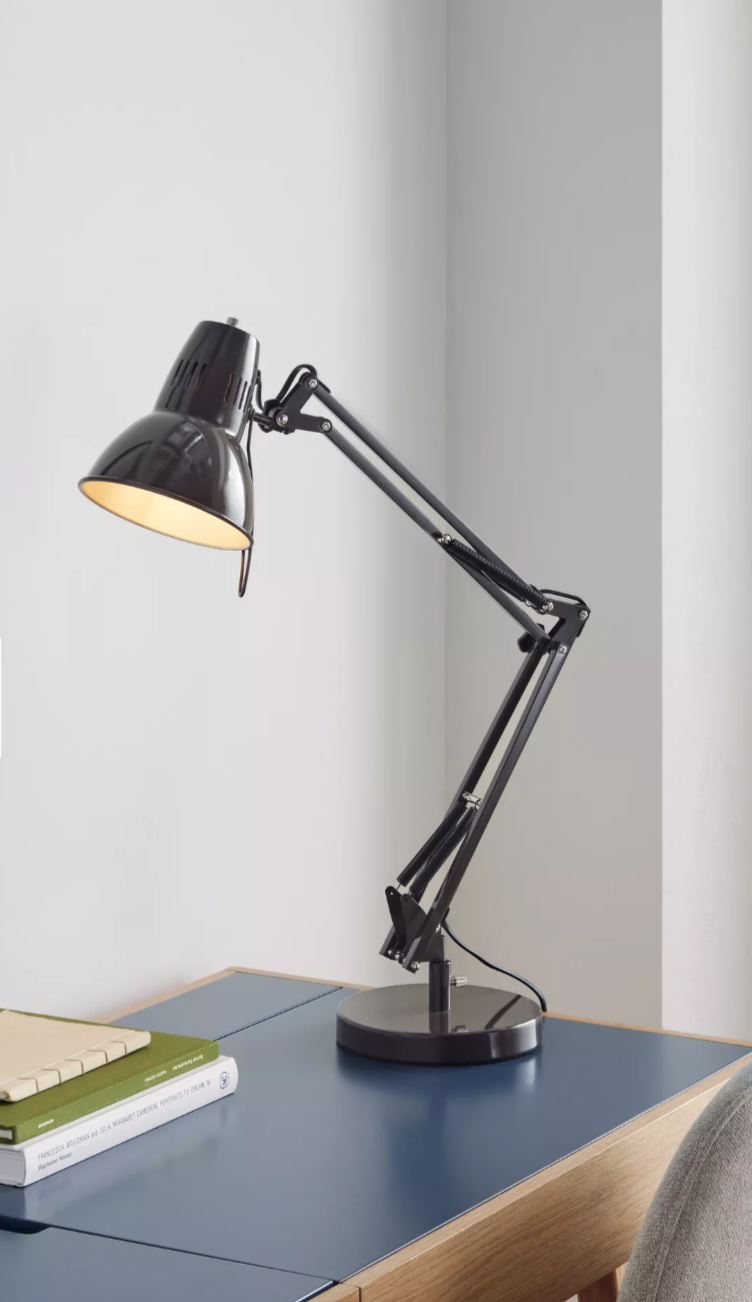 John Lewis Elliott Desk Lamp – Cocoa Gloss Finish Adjustable Task Light