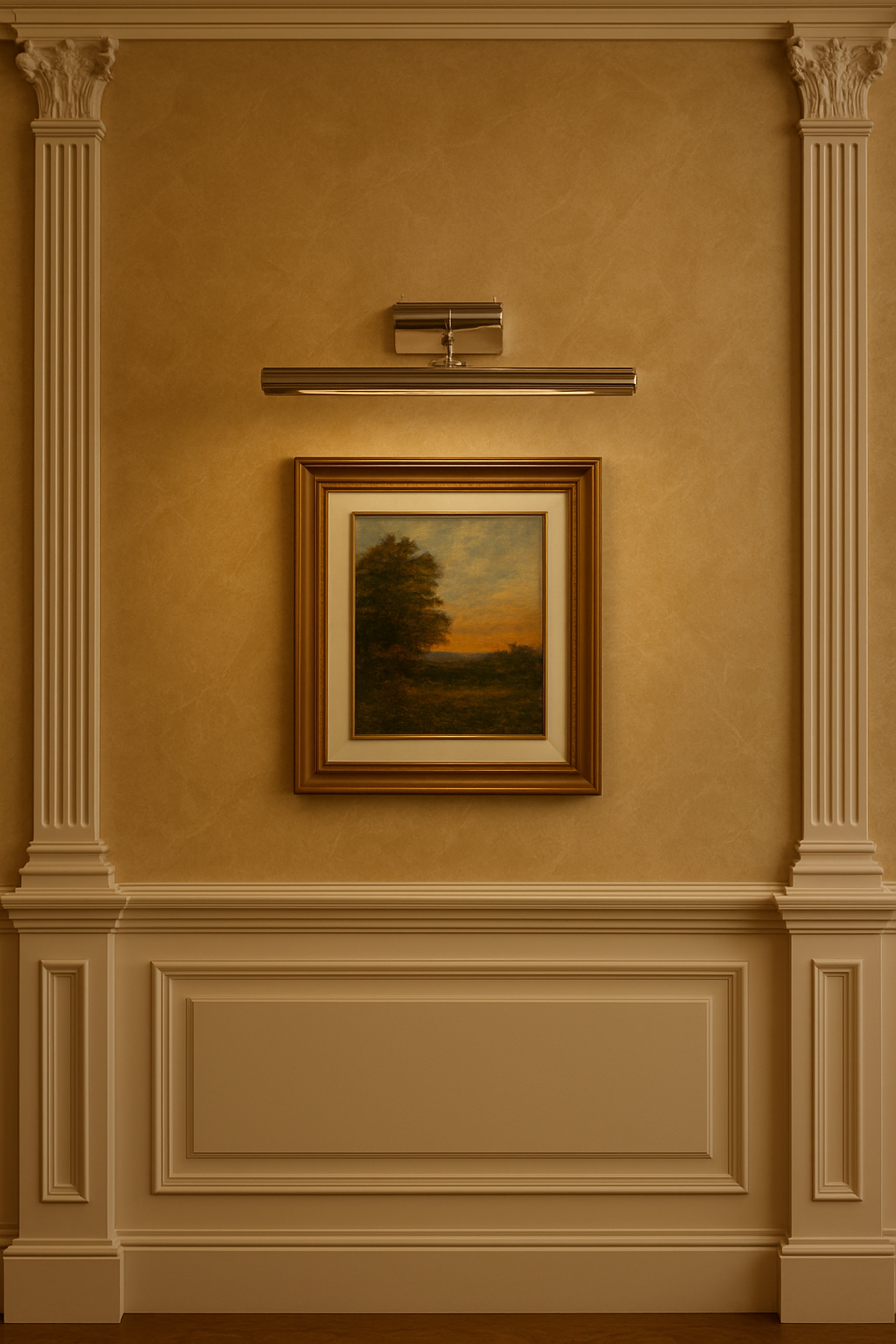 Picture Light – DAR Keele KEE6850 LED Wall Light Chrome