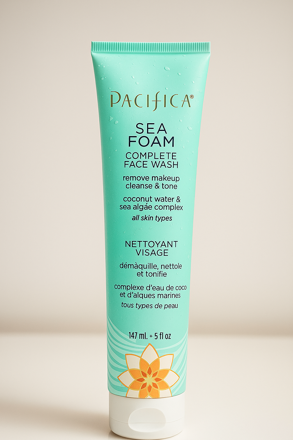 Pacifica Sea Foam Complete Face Wash – 5oz / 147mL (Coconut Cleanser)