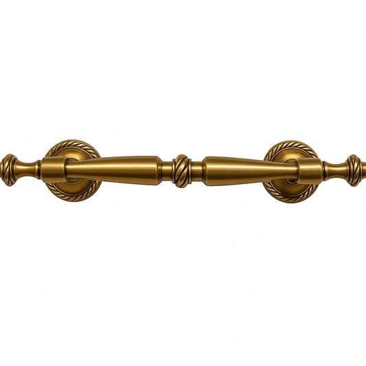Antique Brass Solid Brass Appliance Handle – 16cm Centre Pull Georgian Style