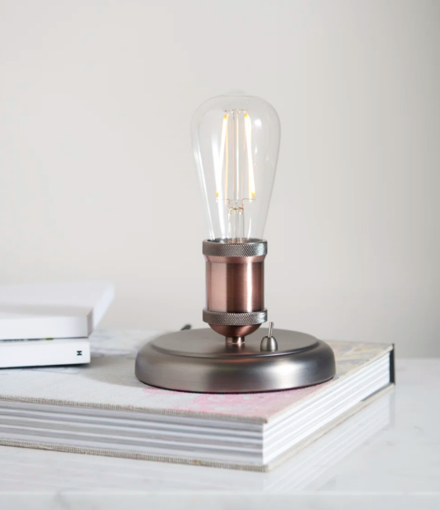 Jurupa Valley Metal Novelty Lamp – Industrial Style Table Light