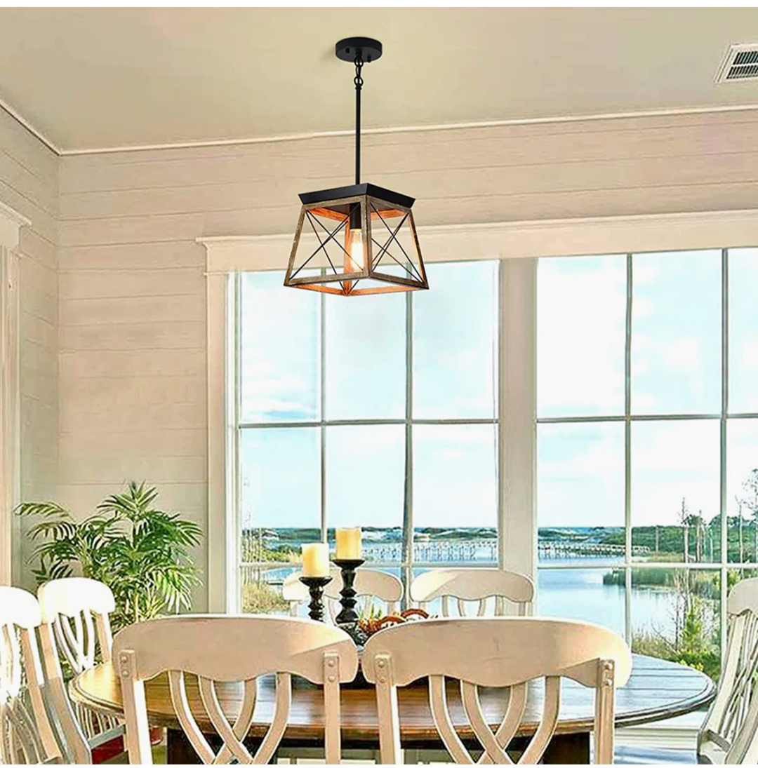 Lantern Pendant Light Rustic Industrial Ceiling Fixture – Matsuda by Borough Wharf