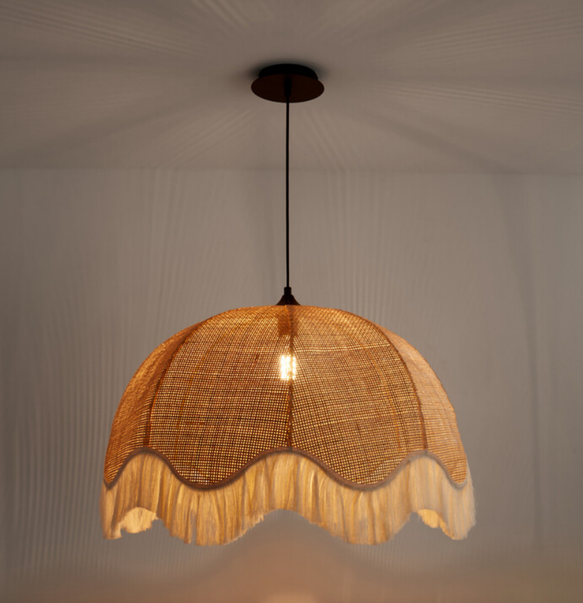 Lightshade – La Redoute Interieurs Daphné 69cm Fringed Rattan Bohemian Ceiling Pendant