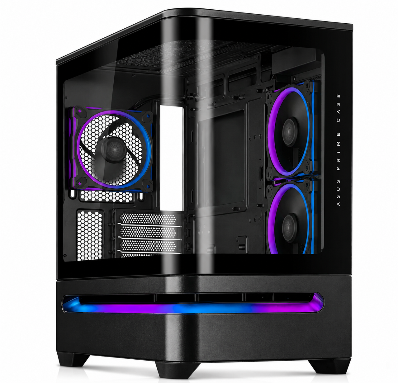 ASUS Prime AP202 ARGB Micro-ATX Gaming PC Case – Black