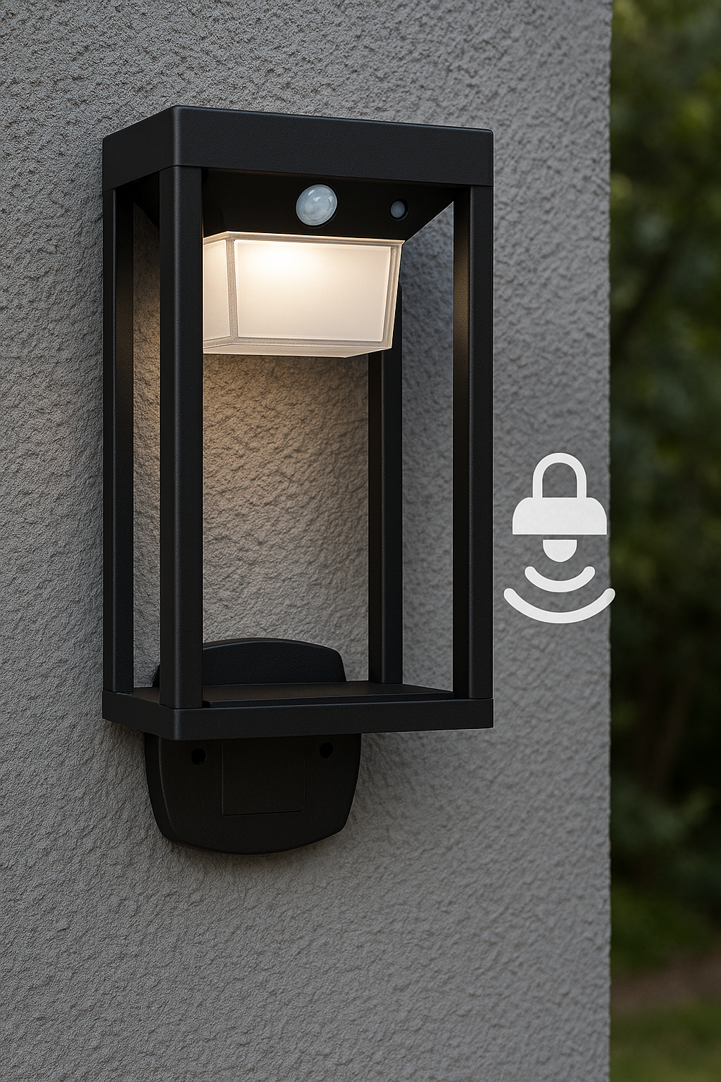 Garden Trading Skye Solar Wall Light – Black