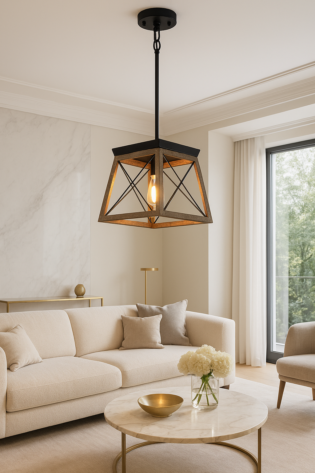 Lantern Pendant Light Rustic Industrial Ceiling Fixture – Matsuda by Borough Wharf