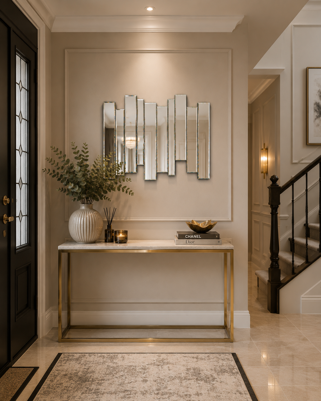 Gallery Montessa Mirror 70 x 80cm – Art Deco Bevelled Decorative Wall Mirror