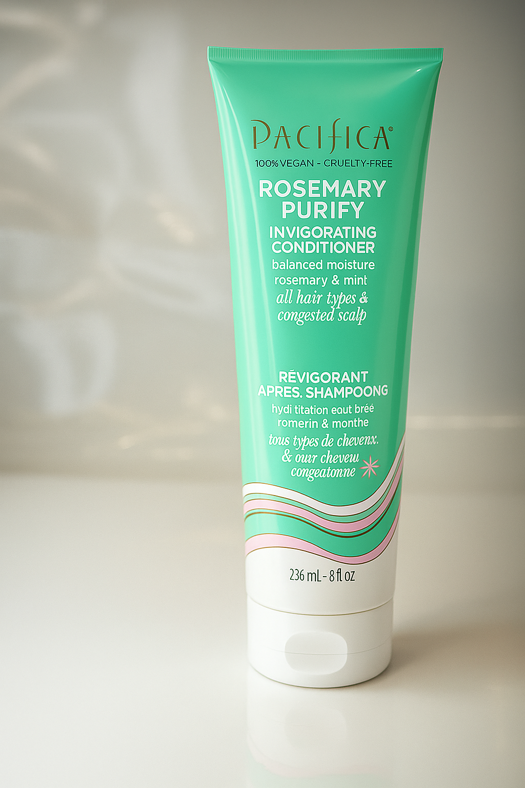 Pacifica Rosemary Purify Invigorating Conditioner – 8oz (Vegan & Cruelty-Free)