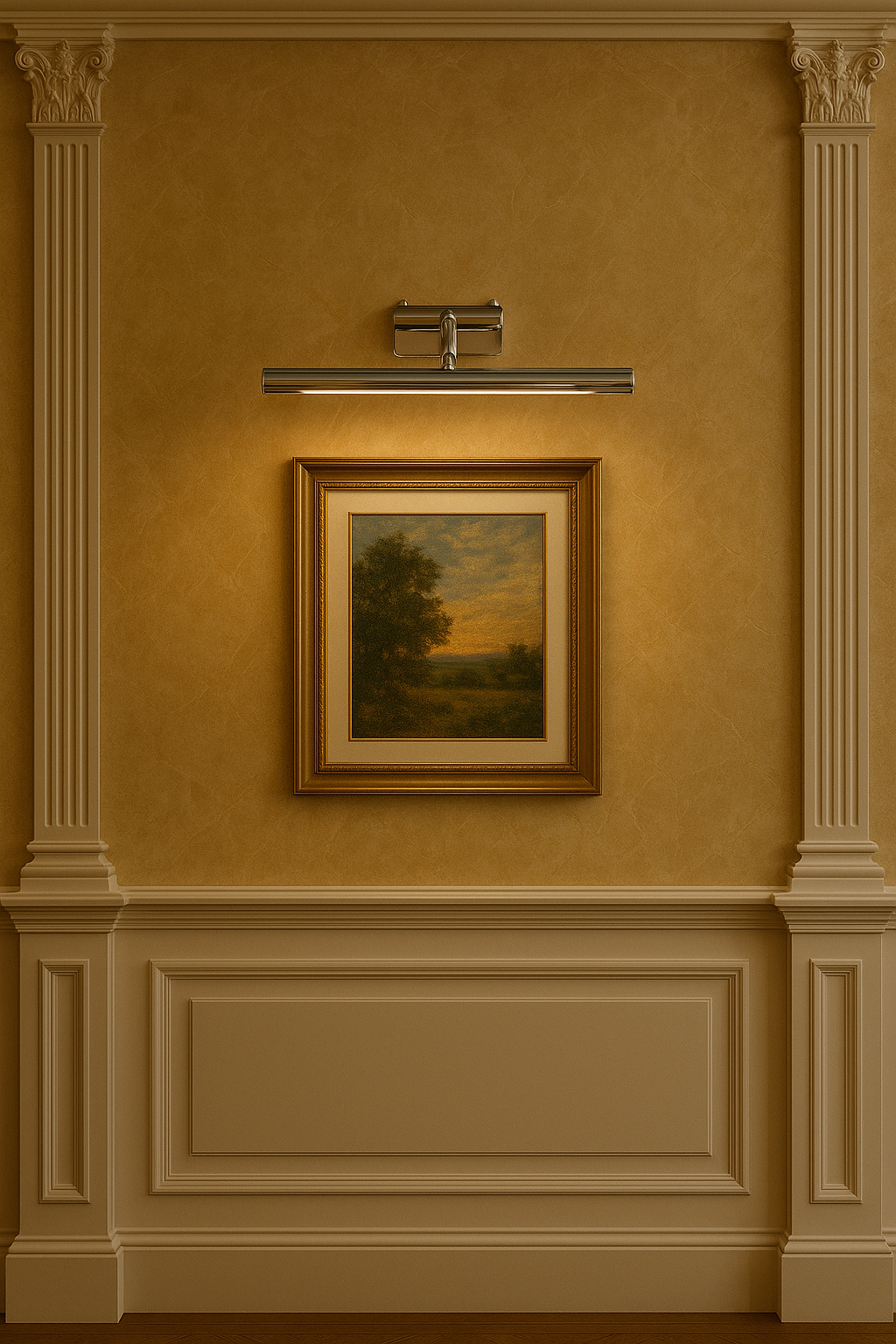 Picture Light – DAR Keele KEE6850 LED Wall Light Chrome