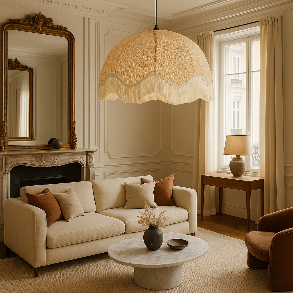 Lightshade – La Redoute Interieurs Daphné 69cm Fringed Rattan Bohemian Ceiling Pendant