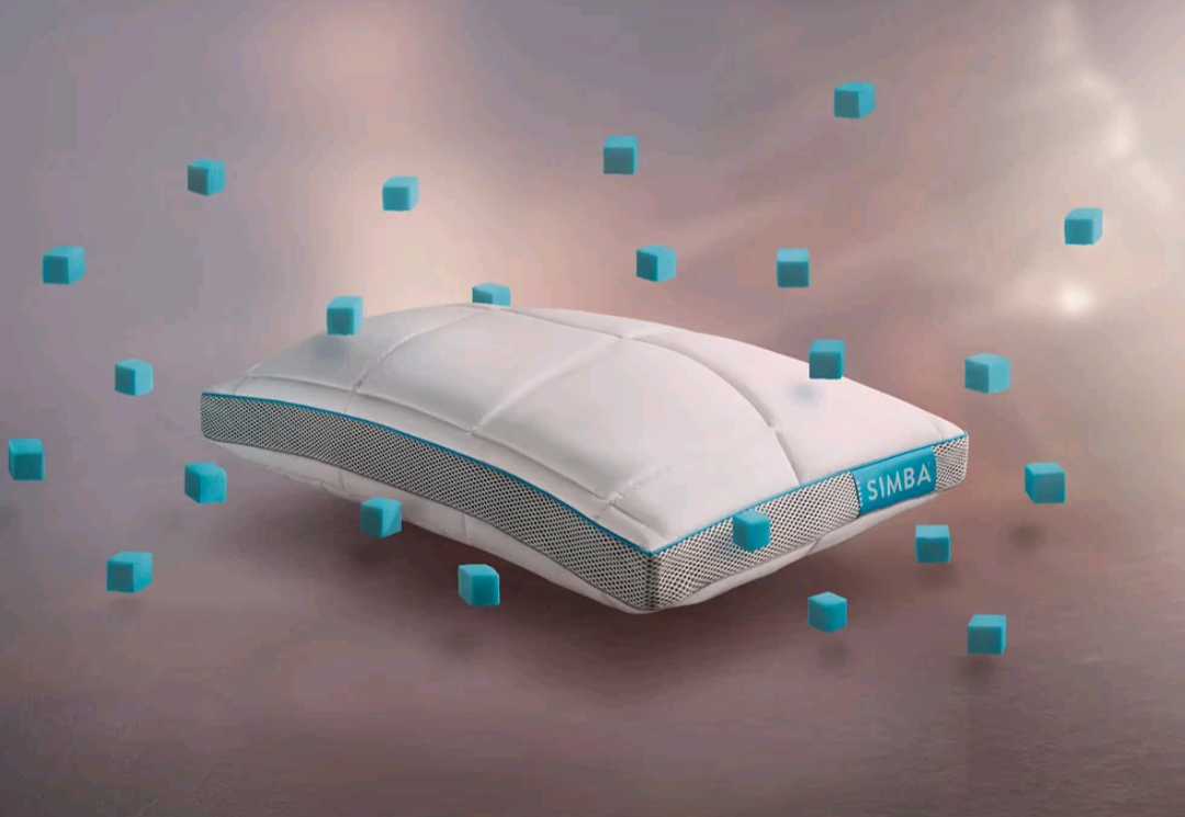 SIMBA Hybrid Pillow | Cooling Memory Foam Pillow with Nanocube Technology | Breathable Luxury Bed Pillow
