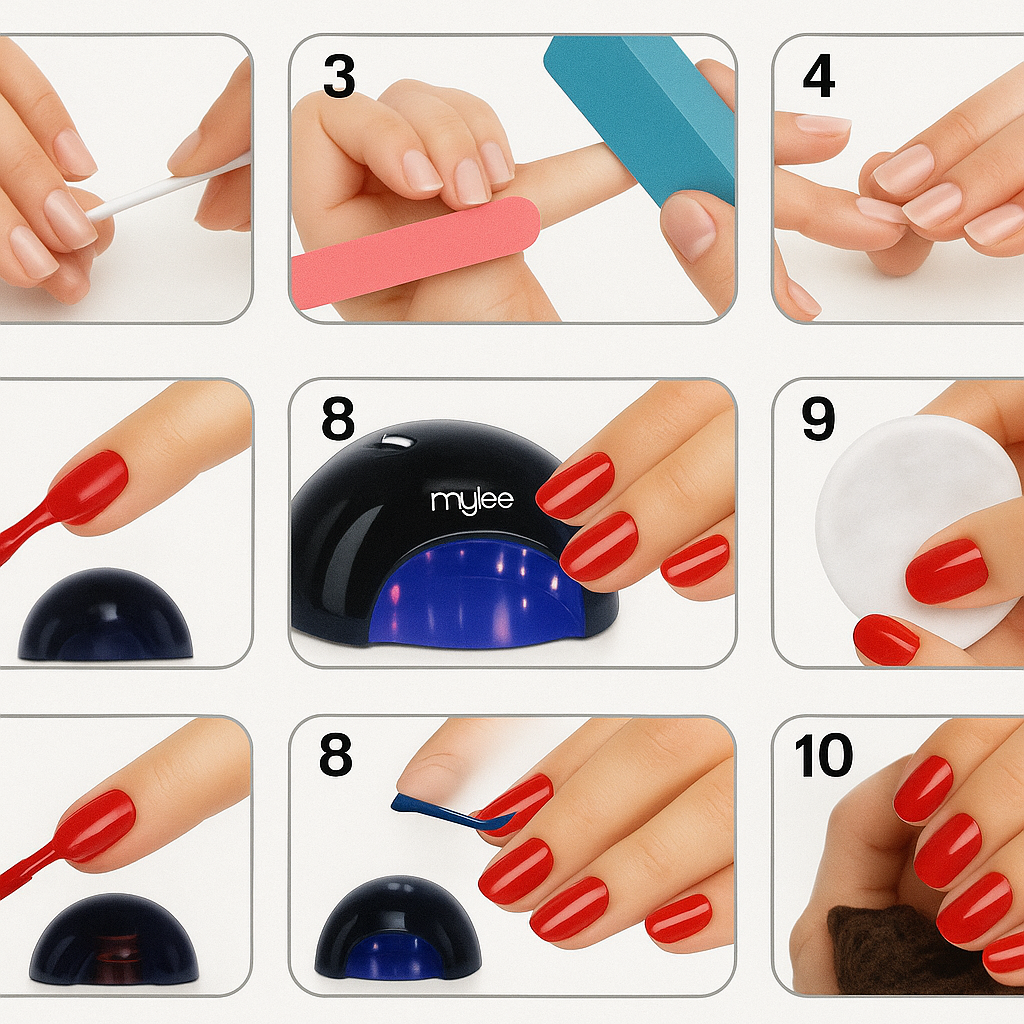 Mylee Grande LED Nail Lamp – Professional UV/LED Gel Curing Light with 15/30/60s Timer & Auto Sensor