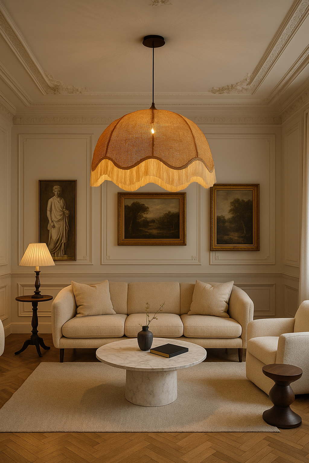 Lightshade – La Redoute Interieurs Daphné 69cm Fringed Rattan Bohemian Ceiling Pendant